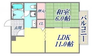 ブランミュール甲子園口の物件間取画像